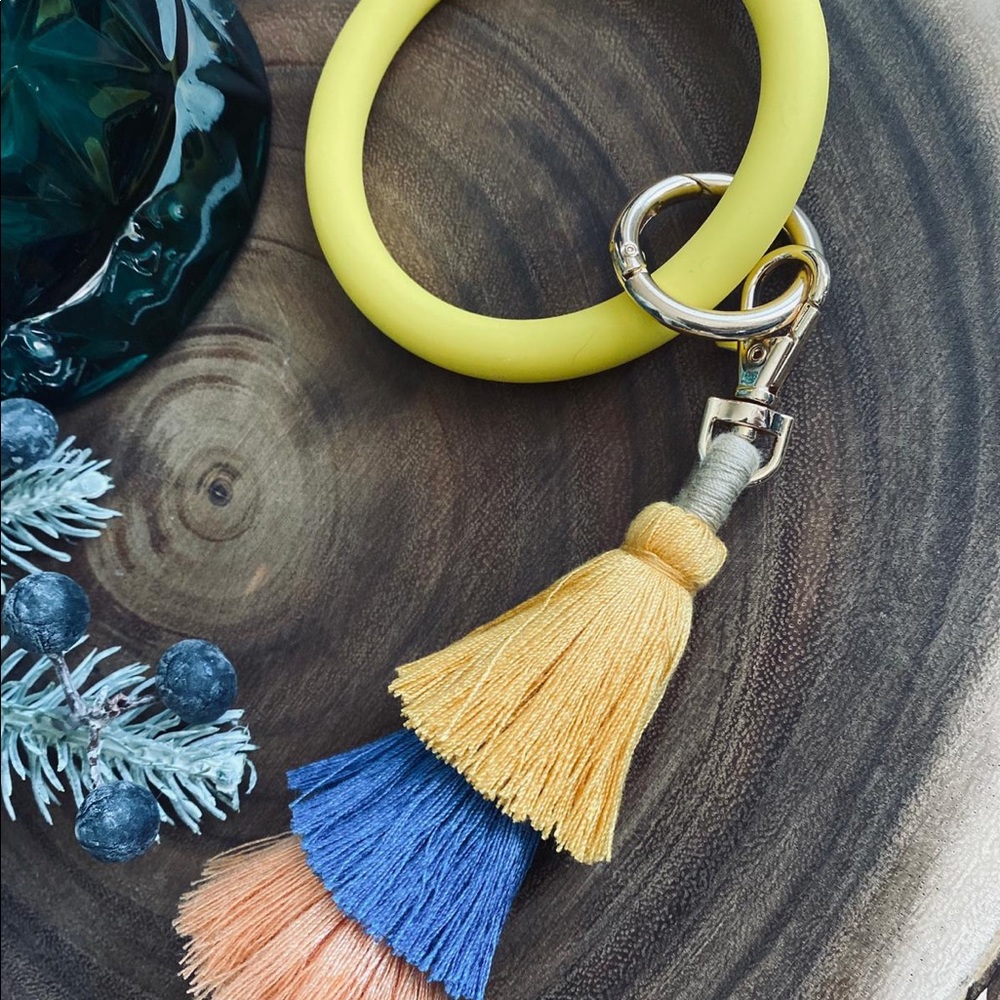 NEW Key Chain Wrist with Tassel
